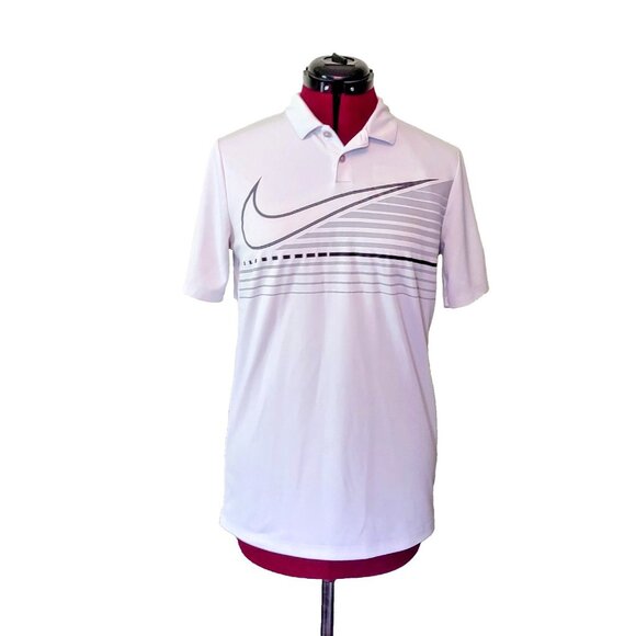 NIKE GOLF DRI-FIT Polo Shirt Multicolor Mens Size XL Embroidered Logos - Picture 1 of 9